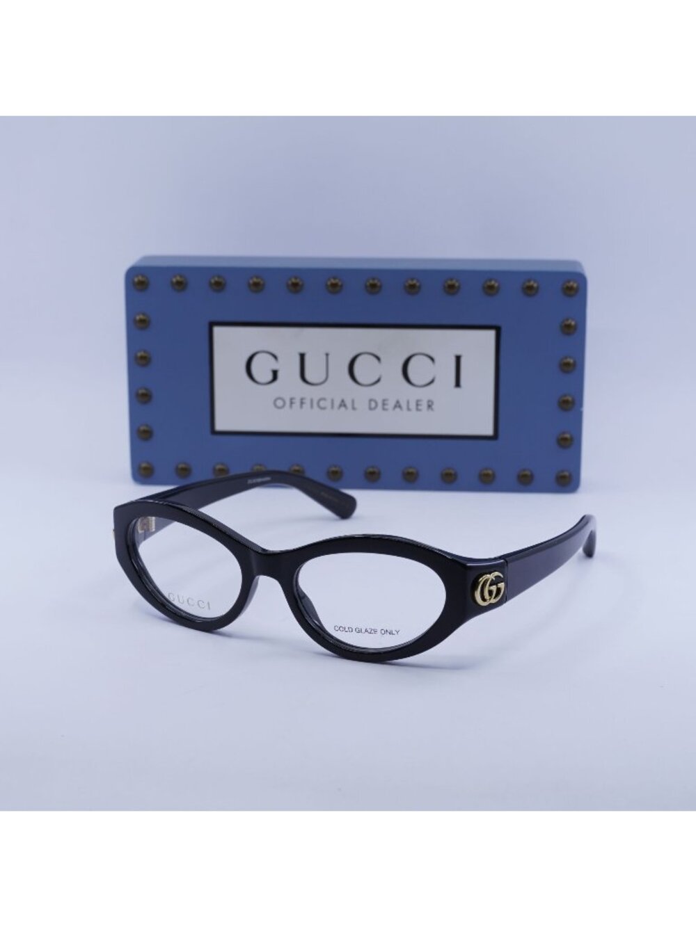 Gucci GG1405O 001 Cat Eye Eyeglasses 51mm - Black